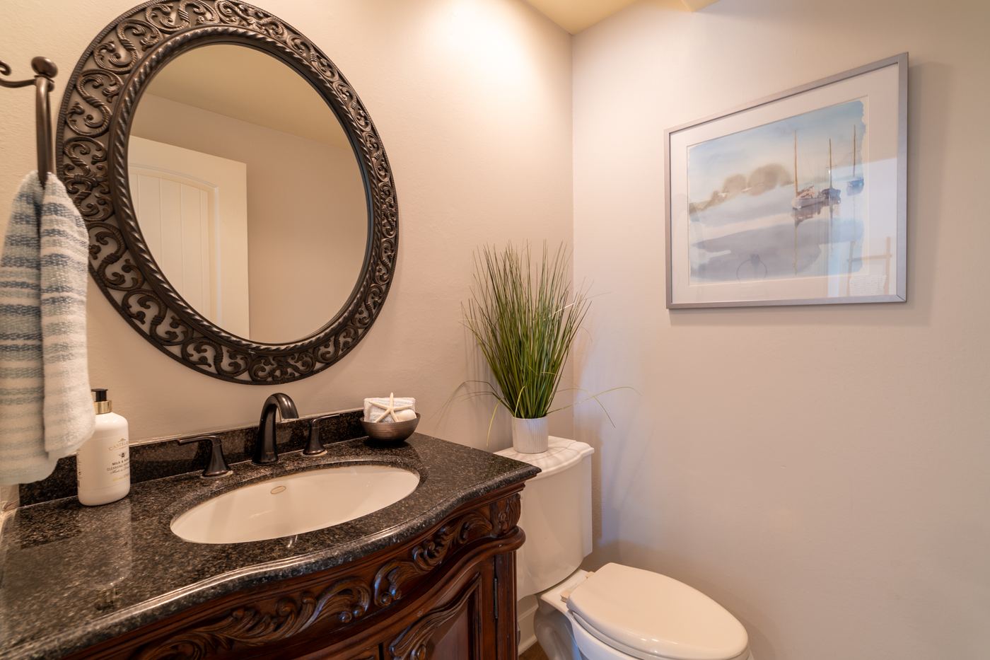 Powder room, main level