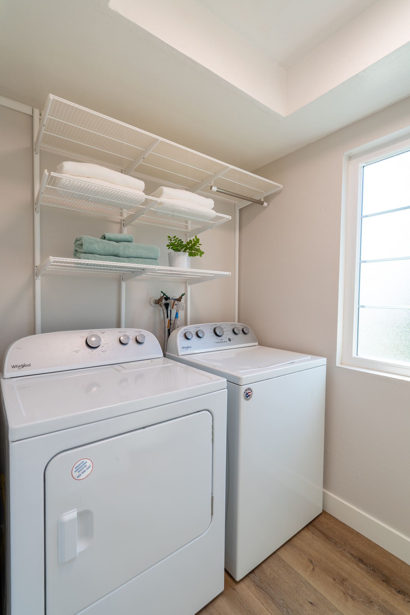 Upstairs laundry room